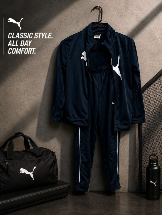 Puma Other - Puma Kids Track Jacket and Pants Set Dark Green White